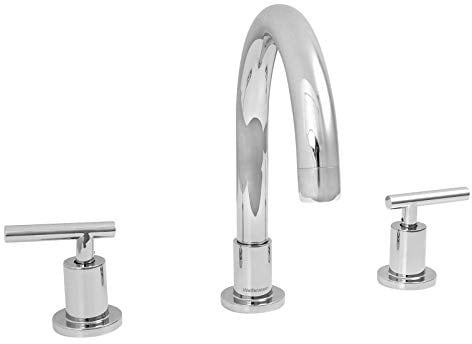 Welfenstein 3-Loch Waschtischarmatur 3L-18F9 Wasserhahn Zweigriffmischer für Waschbecken