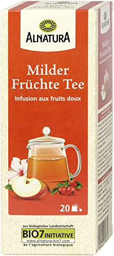 Alnatura Bio Milder Früchte Tee, 20 Beutel, 50g