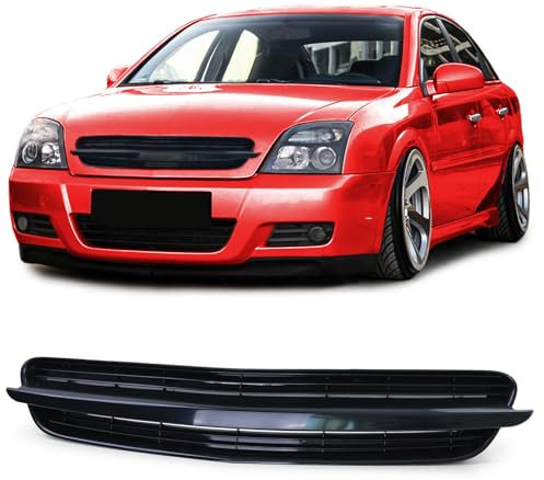 Sport Kühlergrill Grill ohne Emblem Schwarz für Opel Vectra C 02-05 Signum 03-05