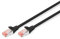 DIGITUS LAN Kabel Cat 6 - 2m - RJ45 Netzwerkkabel - S/FTP Geschirmt - Kompatibel zu Cat 6A & Cat 7 - Schwarz