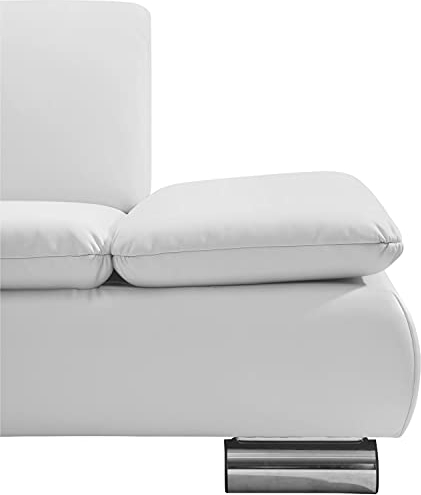 Max Winzer Ecksofa Links mit Sofa 2,5-Sitzer rechts Terrence Kunstleder weiß, 270 x 190 x 76 cm, 2920-264-2070150-MET