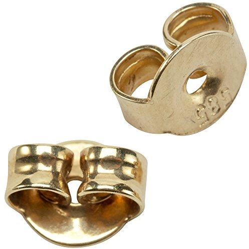Jobo Damen Pousetten 585 Gold Gelbgold Goldpousetten Verschluss für Ohrstecker