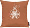 Shirtinstyle Sofakissen, Kissenbezug, Kissenhülle, Motiv Christbaum Kugel Schmuck, Größe 40 x 40cm, Farbe Orange