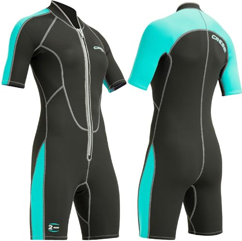 Cressi Lido Lady Shorty Wetsuit 2mm - Damen Neoprenanzug für alle Wassersportarten