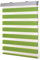 Ventanara® Doppelrollo Grün Kassetten Duo Rollo Seitenzugrollo inklusive Montagematerial 120 x 220 cm