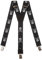 Olata Hosenträger extra starken mit 3 Clips Y-Form, Gedruckt Design - 4cm. Schädel und Knochen