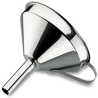 Lacor 62513 - imbuto con filtro in acciaio inox. 12 cm. | Realizzato in acciaio inossidabile alimentare; alta resistenza alla corrosione e usura quotidiana in cucina