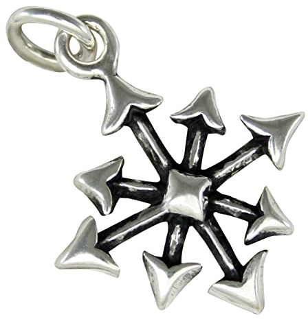 AFP Anhänger Chaosstern Gothic Schmuck 925 Sterling Silber AS-284