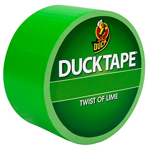 Duck Tape Colours Twist of Lime - 48mm x 9.1m