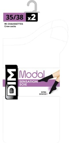 Dim Chaussettes Femme Modal Sensation Soie x2