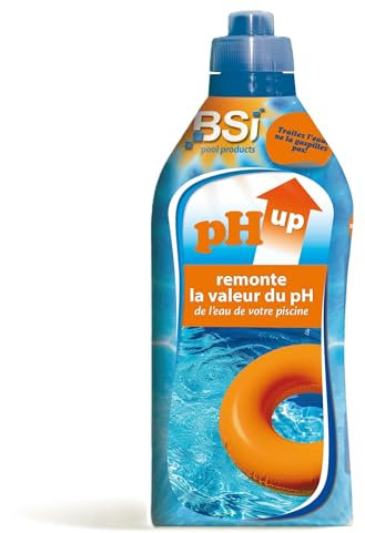 BSI pH Up Liquide pour Augmenter pH de piscine 1 L, Bleu