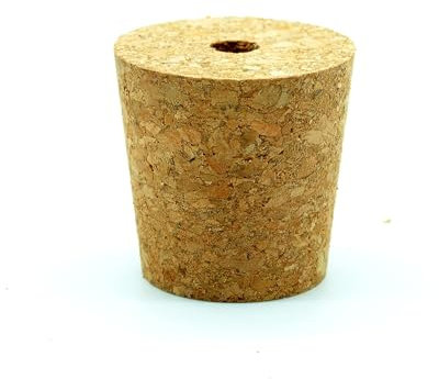Korkstopfen mit Loch 46/36mm - Agglomerierter Kork Korkverschluss Flaschenkorken Korken Fasskorken