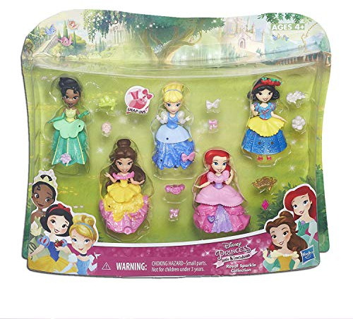 Hasbro Disney Prinzessin B5347EU4 - Disney Prinzessin Little Kingdrom Glitzer-Prinzessinnen, Puppe