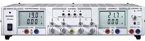 VOLTCRAFT Adjustable Laboratory Power Supply 2X 0.1-40 V/DC 5A and 0-6 V/DC 1.5A VSP 2405