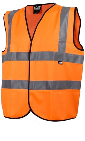Scan Hi-Vis Waistcoat Orange - Railway Standard RIS-3279-TOM - Size:XL