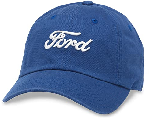 AMERICAN NEEDLE Ford Motor Co Classic Script Baseballmütze, Königsblau, verstellbar, Classic Royal, Einheitsgr��e