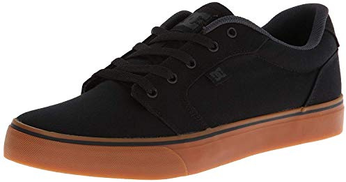 DC mens Anvil Casual Skate Shoe, Black/Gum, 11.5 US