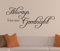 homemay Always Kiss Me Goodnight Vinyl Wand Aufkleber Decor Aufkleber Kunst DIY removable58 X 26 cm