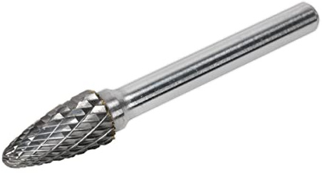 Sealey SDB05 Tungsten Carbide Rotary Burr Arc Round Nose 10mm