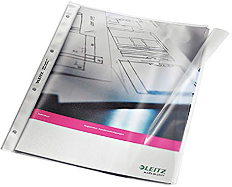 Leitz 47640000 Aktenordner, Polypropylen, A4, transparent, 230 mm, 300 mm, 1 mm