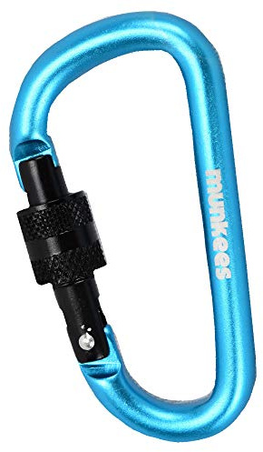 munkees 3246 Karabiner D-Form Schraubverschluss - Ø 6 x 60 mm