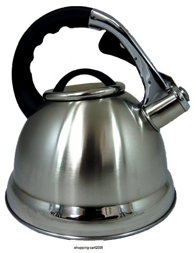 3.5Ltr Stainless Steel Whistling Kettle Gas Electric Hobs Kettle Silver New