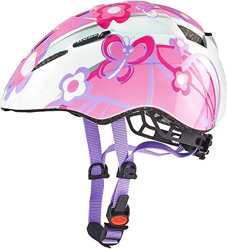 uvex Kid 2 - Leichter Fahrradhelm für Kinder - individuelle Größenanpassung - erweiterbar mit LED-Licht - Butterfly - 46-52 cm