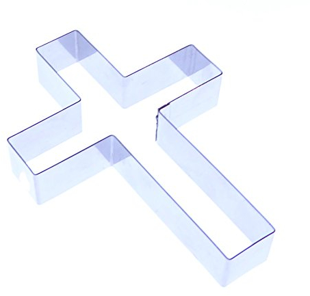 Cross Plain 40, 60 and 80mm - Stainless Steel Sugarcraft Cutters - Valley Cutter Company (60mm)
