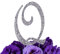 LOVENJOY Cake Topper Hochzeit Personalisierter Buchstabe Letter Q Tortendeko Silber Kristall Strass Initiale Hochzeit Verlobung Geburtstag Brautdusche Metall Tortendekoration, Geschenkbox-Packung
