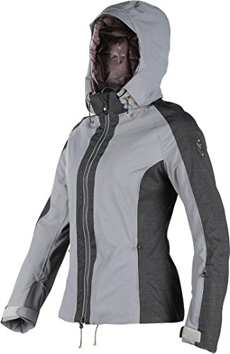 Dainese Damen Epaule D-Dry Jacket Skibekleidung, Steel-Grau/Anthrazit-Melange, S