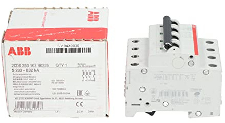 ABB 2 cds253103r0325 – int. aut. s203-b32na 3P + N 32 A B 10 kA