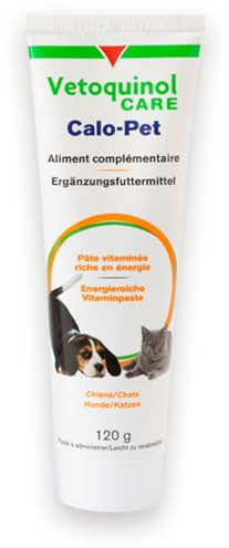 Vetoquinol Calo-Pet Gel | 120 g | Diät-Ergänzungsfuttermittel für Hunde und Katzen | Zur Gewichtszunahme, Rekonvaleszenz und zum Ausgleich von Vitamin- und Mineralstoffmangel