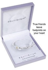 equilibrium Jewellery Armreif Friends, versilbert, Einheitsgröße, Silber, Kein Edelstein