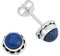 Ohrstecker 925 Silber Lapis Lazuli blauer Stein Edelstein Ohrringe echt Silber Damen Sterling Silber Stecker Geschenk(MOS-024-06)