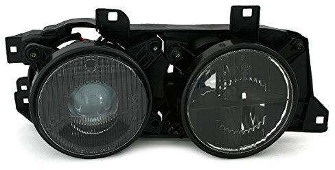 Depo Scheinwerfer in Schwarz mit Fadenkreuz rechte Seite Beifahrerseite