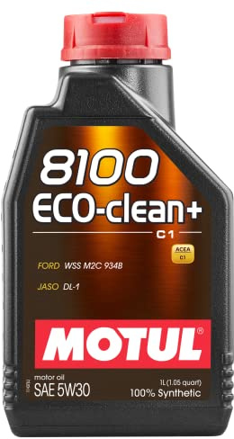 Motul 8100 Eco-clean+ 5W30 / 1Liter, Brown, 101580