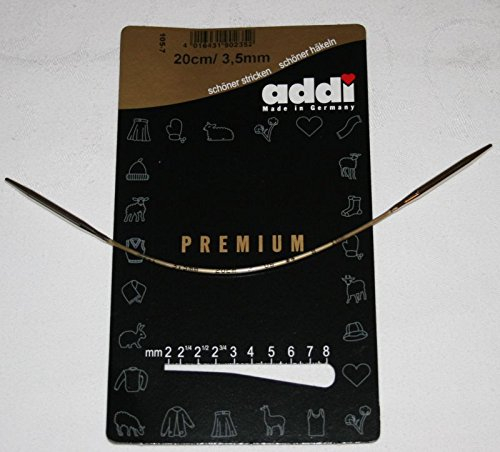 Addi Weltneuheit Rundstricknadel 20 cm lang St. 3,5