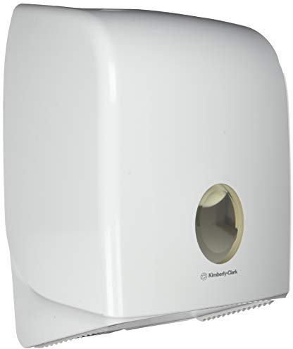 Aquarius, 6958, distributeur de papier toilette simple rouleau Mini Jumbo, blanc, distribution feuille à feuille