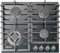 Kaiser Grand Chef Turbo Gas Hob | Black Glass 4 Burner Cooktop