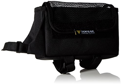 Topeak Unisex-Adult TriBag All Weather Rahmentasche, Black/White, Large (18 x 10.2 x 4 cm, 0.72 L)