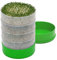 KITCHEN CROP Germogliatore di semi, trasparente e verde, vassoi di diametro 15,2 cm, erba medica da 28,3 g inclusa