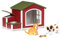 Terra Hundehütte 5-teilig Spielzeug Set – mit 2 Welpen und Futter– Tierfiguren und Zubehör Spielzeug für Kinder ab 3 Jahren