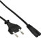 InLine 16654C Netzkabel, Netzstecker auf Euro 8 C7 Stecker, 2m