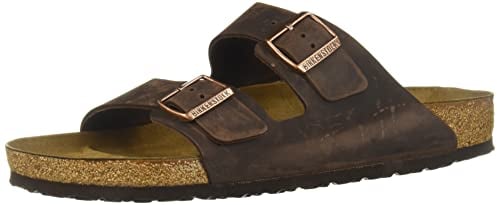 Birkenstock Arizona - Sandali unisex - adulto, Marrone (Habana), 47 (Normale)