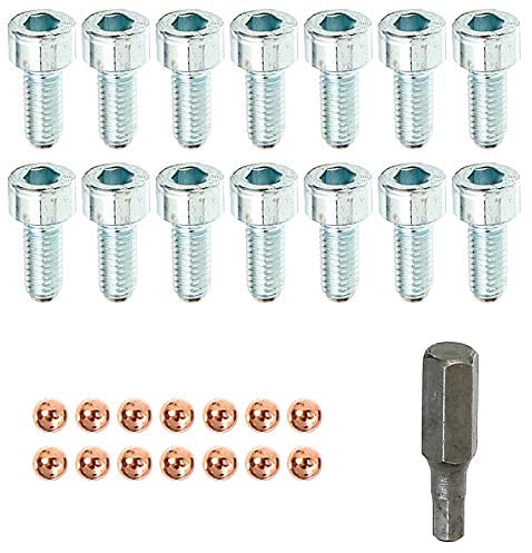 Alberts 554194 Schrauben-Set | für die Montage von Secofix | verzinkt | 14er Set