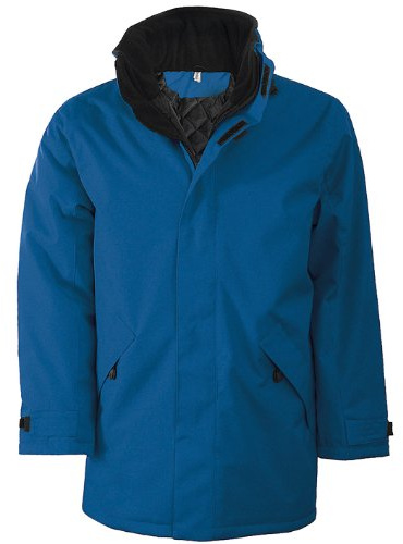 Kariban Mens Parka Performance Jacket (2XL) (Light Royal/Black)