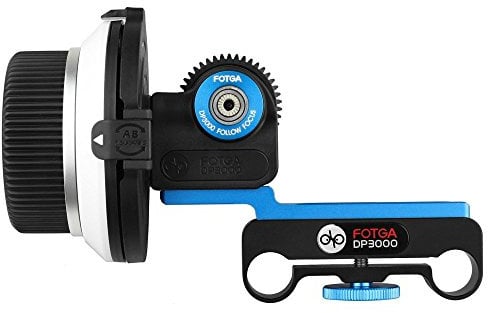 FOTGA DP3000 M2 Follow-Fokus Follow Focus mit A/B Stopp für alle DSLR Digitale Kameras 5D2 5D3 5DIV 60D 650D 7D D90 D7000 D5000 D3100 D850 Panosonic GH3 GH4 GH5 GH5s Sony A7 A7S A7R II III A9 A6300 A6500 Kamera (M1 Follow Focus)