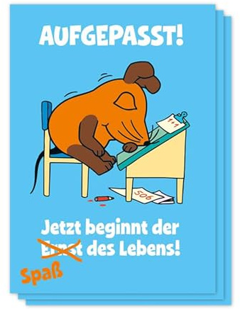 modern times -3er Set Postkarte SENDUNG MIT DER MAUS - Motiv: AUFGEPASST! SPASS DES LEBENS!, Anlass: Kindermotive, Künstler/Verlag SCHMITT-MENZEL, Isolde, Größe: A6