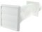 Spares2go Exterior Wall Ducting Kit for Neff Cooker Hoods (White, 4 / 102mm)