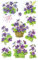 AVERY Zweckform 4317 Deko Sticker Veilchen 30 Aufkleber